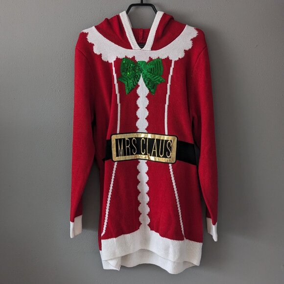 Fun Christmas sweater with hood - Picture 1 of 3